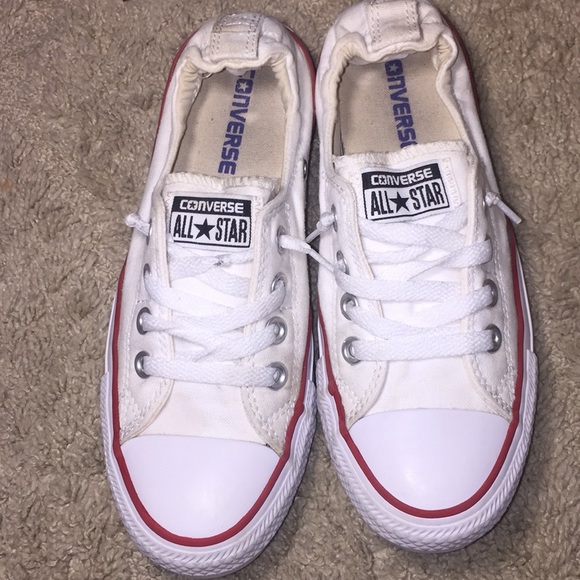 Womens Converse All-Star White Slip-On Shoes - Picture 2 of 5